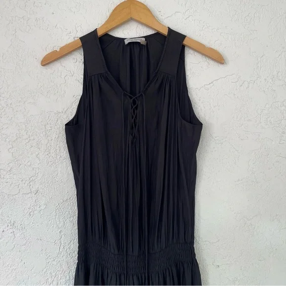 Ramy Brooke Polly Paris Sleeveless Black Studded Mini Dress - Picture 3 of 11